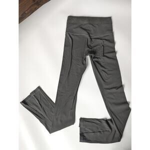 Athleta Aura Split Pants Womens XXS Gray Olive Pull On Stretch LeggingActivewear